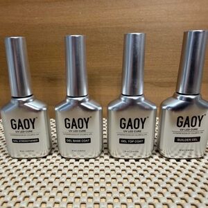 Gaoy Brand Gel Nail Coat Set - Base, Top, Builder & Strengthener